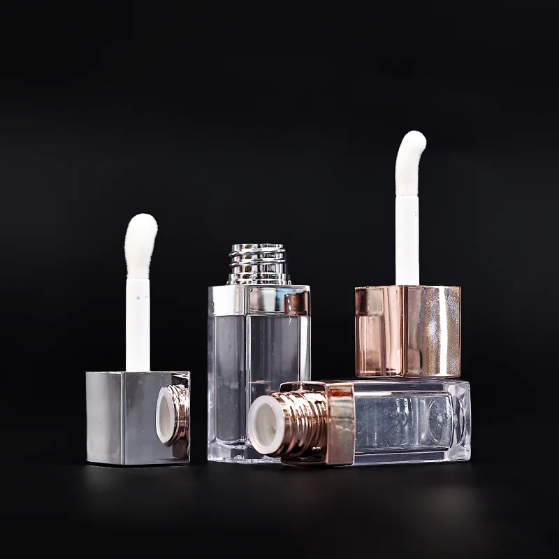 Mini Cosmetic Lip Gloss Tubes Square Clear Empty Lipgloss Tubes Lipsticks Packaging Bottle container tube