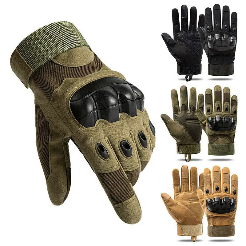 Tactical Gloves, Full Hand Protection Cut and Temperature Resistant, Touch Screen Friendly Gloves for Airsoft Motorcycle Riding