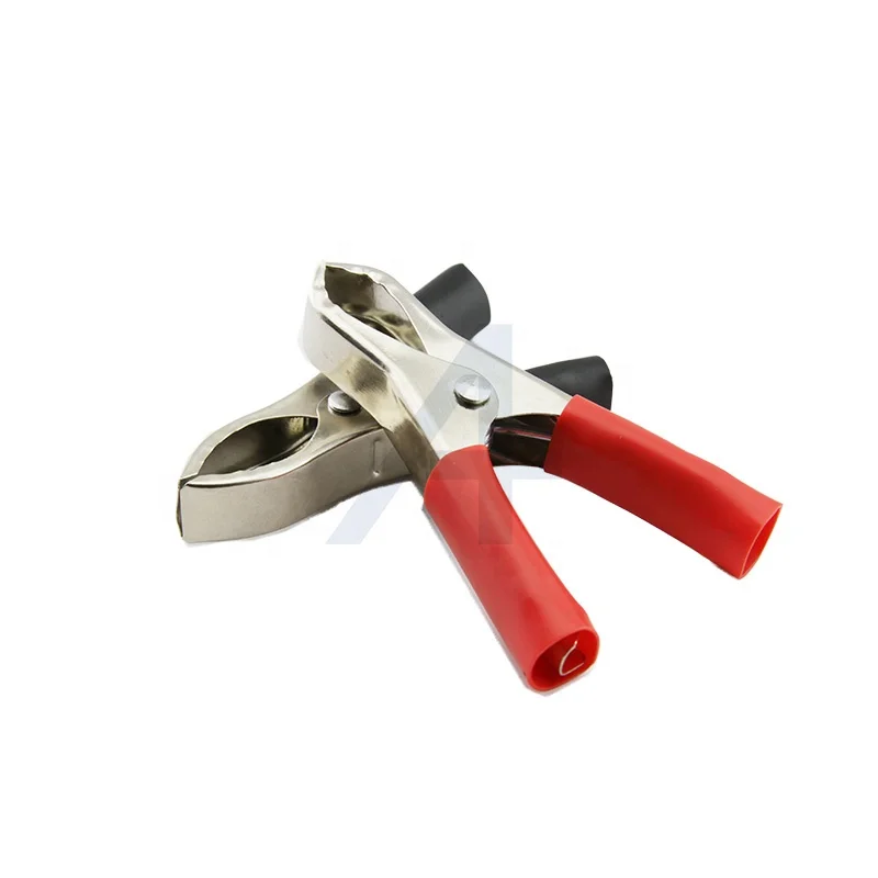 JIALUN Electrical Battery Clamp for Testing Probe Meter 30A Nickel Plated Small Alligator Clip