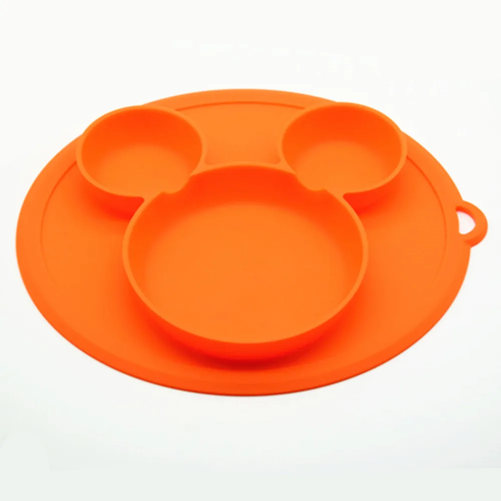 HeaLeanLo new design mickey shape silicone suction placemat heat mat kitchen tableware