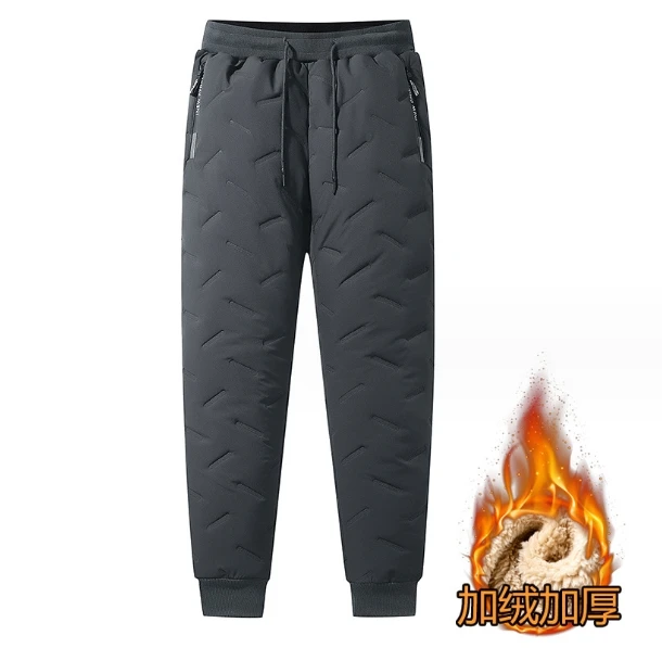 Liu Ming Hot Selling Wholesale 2024 Trending Winter Men Fashion Lambswool Warm Thick Sweatpants Joggers Plus Size Trousers