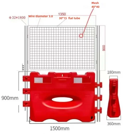 Traffic road safety barrier warning product collision prevention Fill water fence water horse