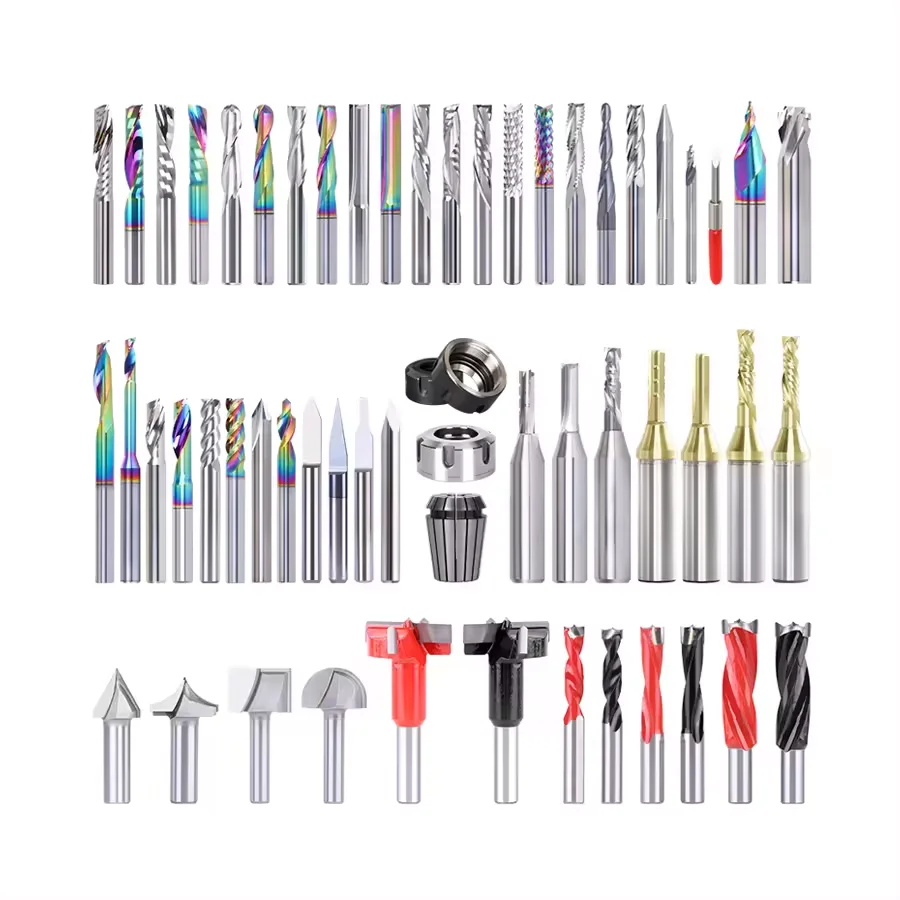 6mm 8mm 3D V Engraving Bit CNC End Mill Router Bits For Wood Tungsten steel Woodworking 60/90/120/150 degrees Milling Cutter