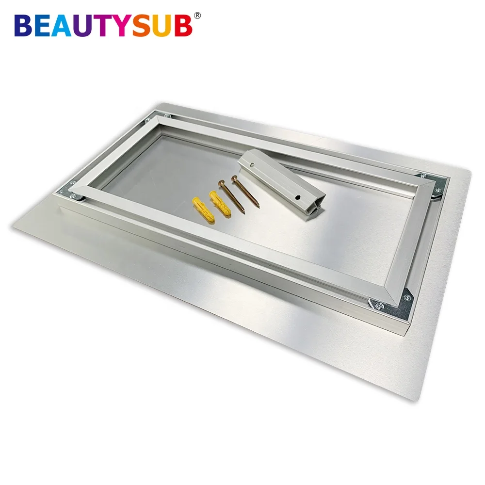 Back Aluminum frame BSF-B002 for hanging mount HD photo panels Aluminum frames for shadow mount display set 45 degree angle