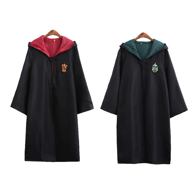 Halloween Party Costumes Magic Robe Cloak Harry Cosplay Costume Kids and Adult Potter Robe