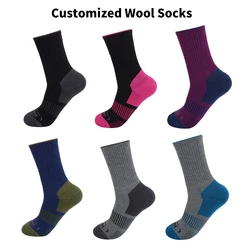 High quality best sale custom merino wool socks factory winter performance hiking socks logo