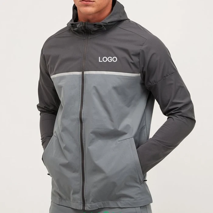 Custom Premium Sporting Windbreaker Jacket Set for Men Jogging Casual