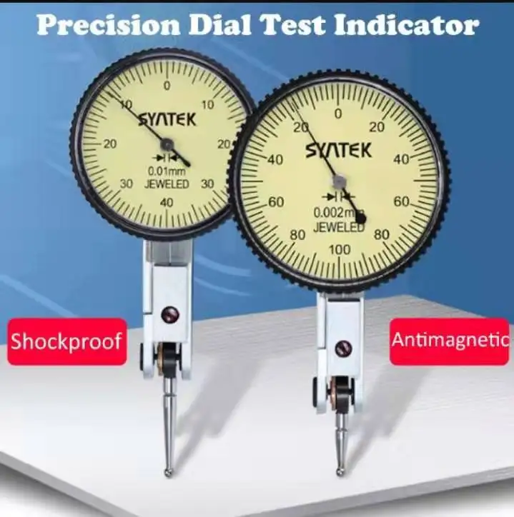 Precision Dial Test Indicator 7 Jewels Dial Indicator Gauge