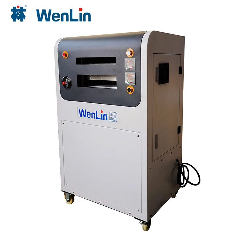 Wenlin  2 layers hot and cold 220V laminating machine business card hotel card passport making machine