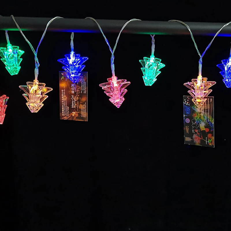 LED Fairy Lights Picture Clips Light Picture Hanger Tree Shape Battery Operated Led String Light