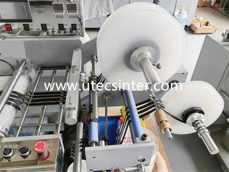 UGS260 Automatic fabric garment Label Roll to roll Screen Printer, satin ribbon reel silk screen printing machine