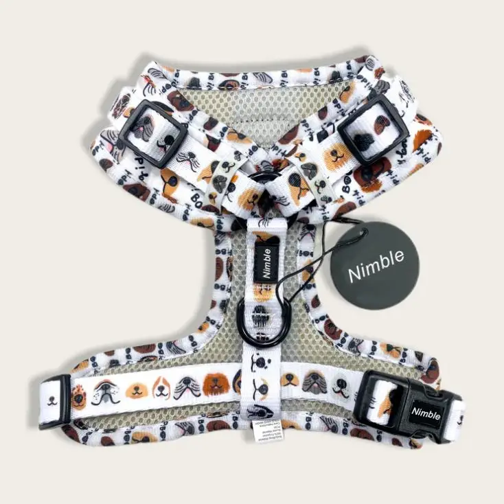 OEM & ODM Custom Dog Pet Harnesses Luxury Large Adjustable Leash and Harness Set Neoprene Material Personalized Features