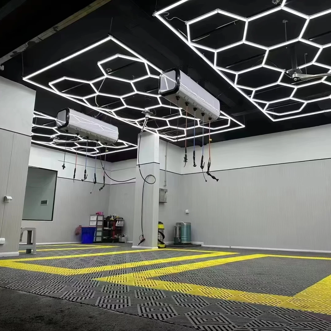 2024 new honeycomb hexagonal wall lamp dimmer led touch light quantum lights connector