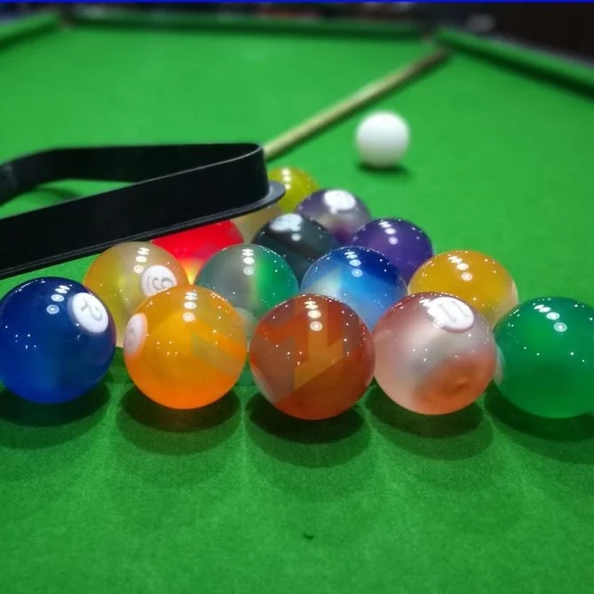 Crystal Design Standard 8 Pool Billiards Led Billiard Balls For Club/Disco/Gifts