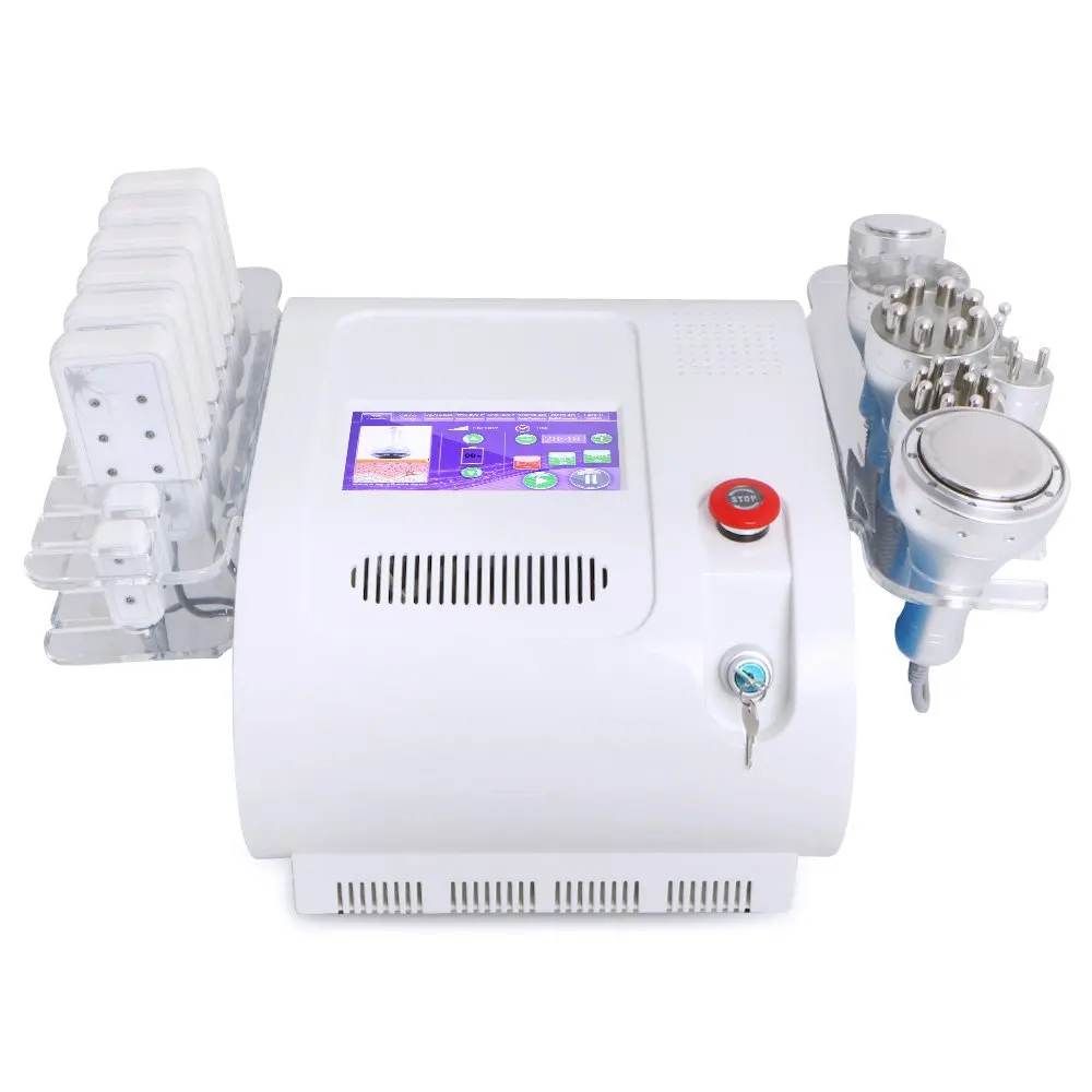 
professional portable 8 In 1 Multifunction Beauty Machine/Lipolaser/Cavitation/ Vacuum/Rf Slimming Beauty Machine 