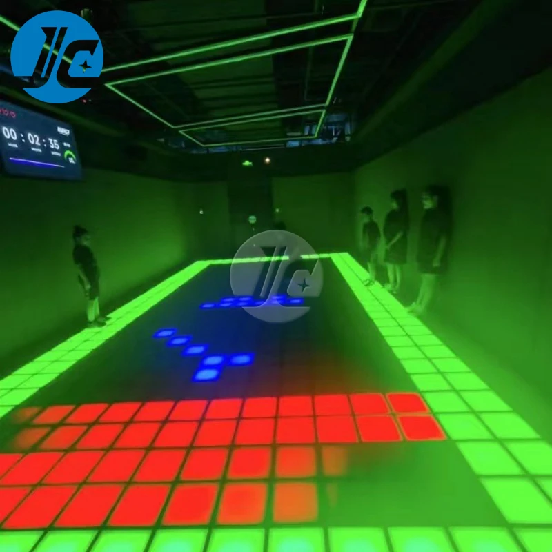 RGB бесконечные панели интерактивные 3D светодиодные напольные игры звездный свет танцпол