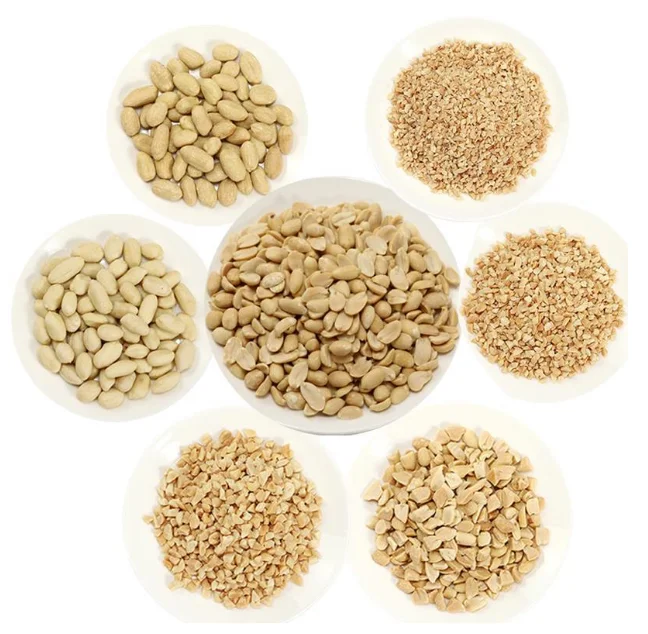 Roasted Blanched Peanut Kernels and Crushed Peanuts