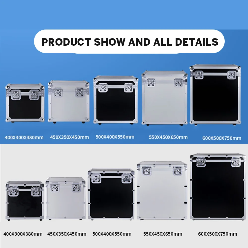 Protective Tool  blue black aluminium flight case parts instrument cases tool box flight cases