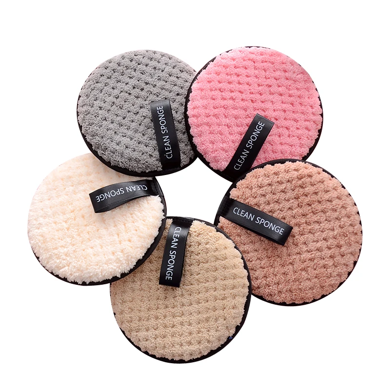 Microfiber Reusable Makeup Remover Pads Washable Makeup Removal Cloth for Mascara Eye Shadow Chemical Free for Facial Cleansing