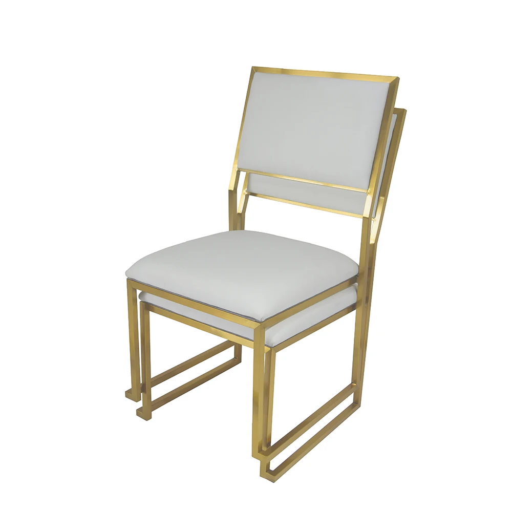 B8201  Gold stackable wedding chair foshan