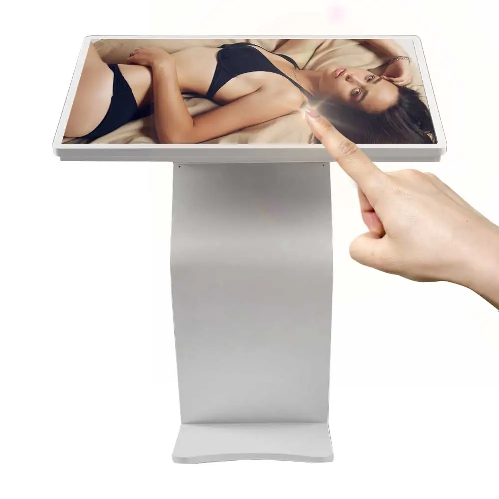 55 inch touch screen kiosk price LCD interactive self service Android kiosk display for shopping mall