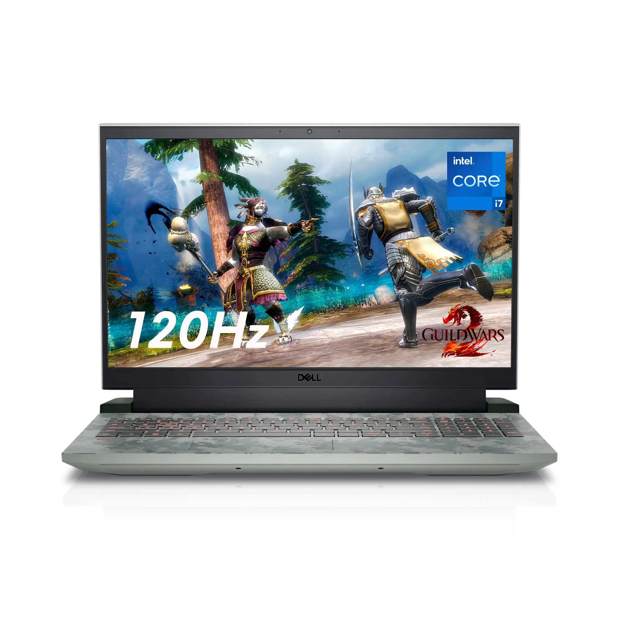 Original 2023 Dells G15 5515 5520 5525 i5-12500H 16G 512G RTX3050 120Hz 2.5K 100% sRGB 15.6-inch Gaming Laptop Green