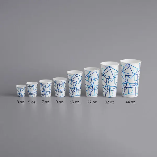 Customized Double PE Coated 7 8 9 12 14 16 22oz Paper Cup for Cold Soft Drinks gobelet en carton