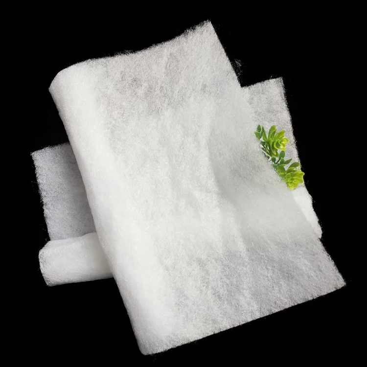 Нетканый ватный термоклееный рулон нетканый материал для одежды дышащий 100% полиэстер микрофибра белый 1 т CN;GUA