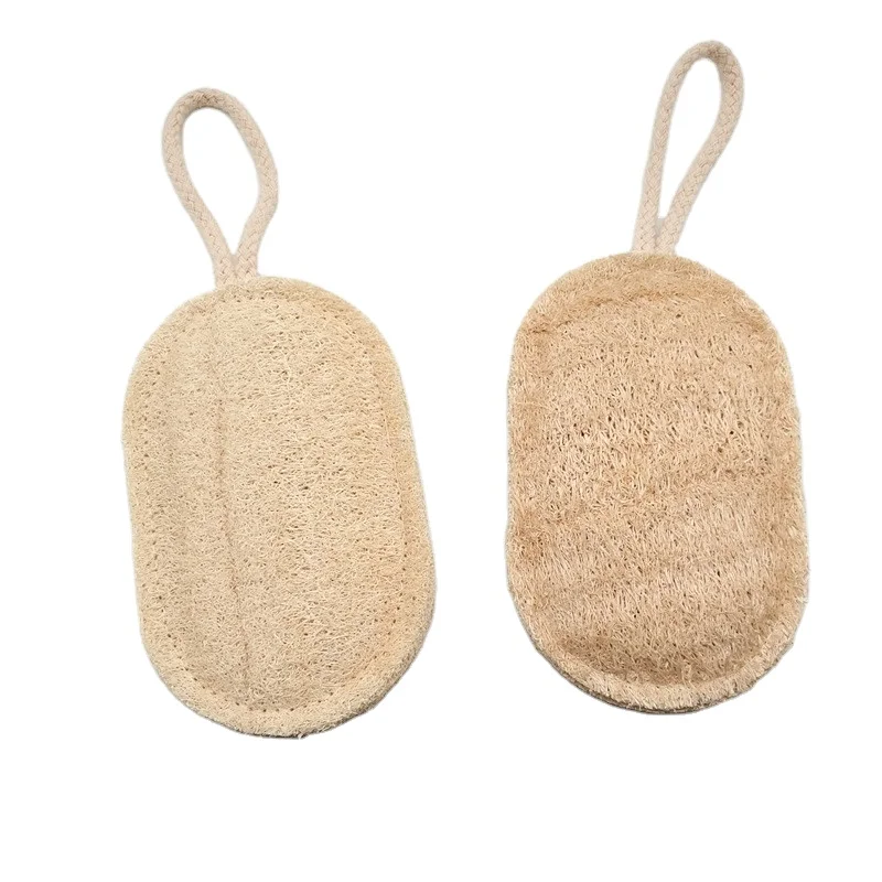 Natural biodegradable bath Exfoliating Loofah Sponge Pads Dish Luffa Kitchen