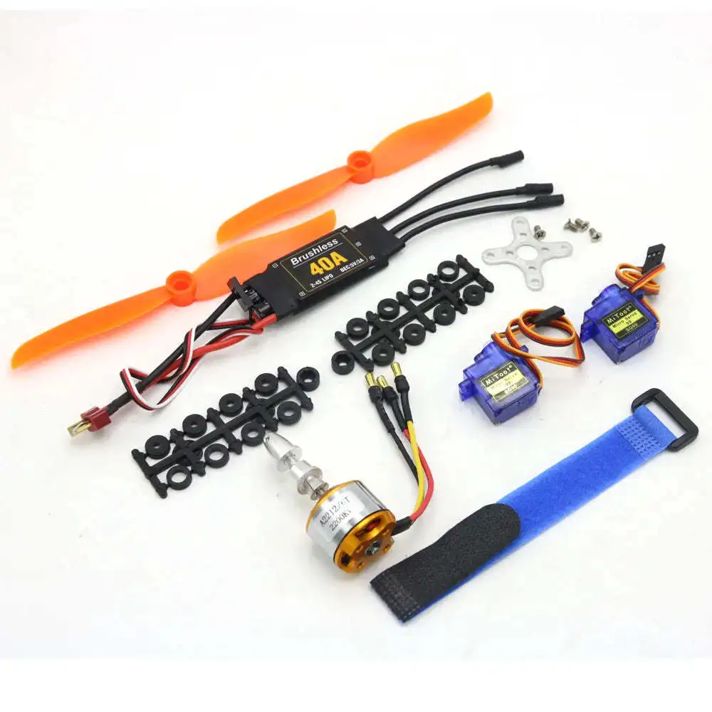 A2212 2200KV 1400KV 1000KV Brushless Motor 30A/40A ESC RC Parts Accs SG90 9G Micro Servo for RC Fixed Wing Plane Helicopter