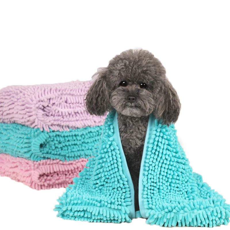 Wholesale Customized New Design Comfortable Soft Super Absorbent Bathing Pet Dog Towel
