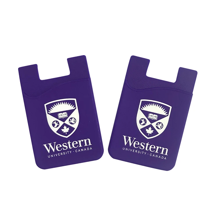 High Quality Silicone Mobile Cell Phone Card Holder Adhesive Pocket