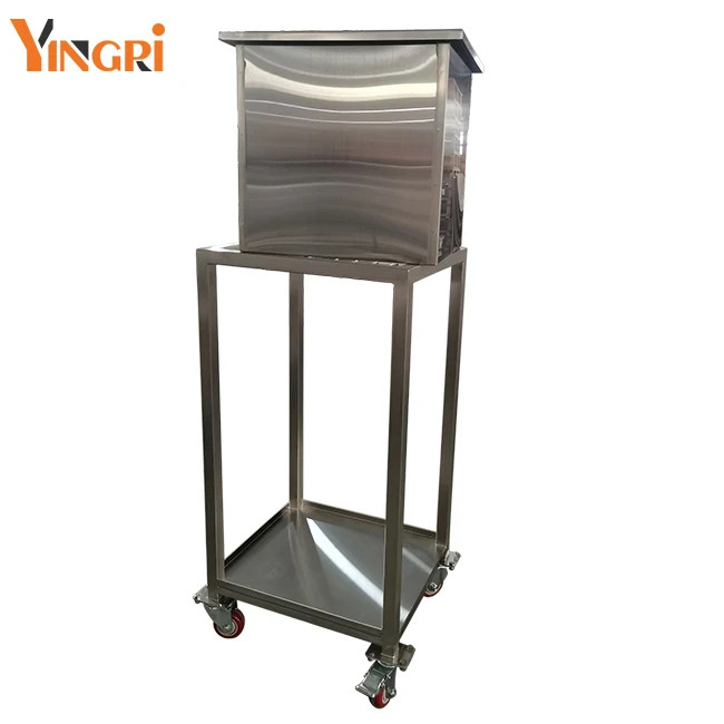 Stainless steel Mobile ice bin with sliding cover