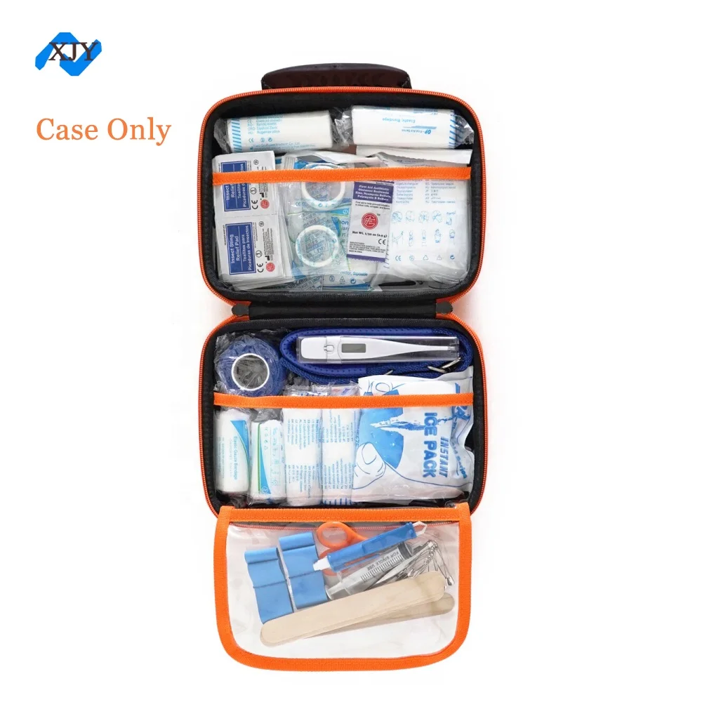 Orange Custom Printing EVA Hard Shell First Aids Medical Bag Pet First Aid Storage Case - Case Only