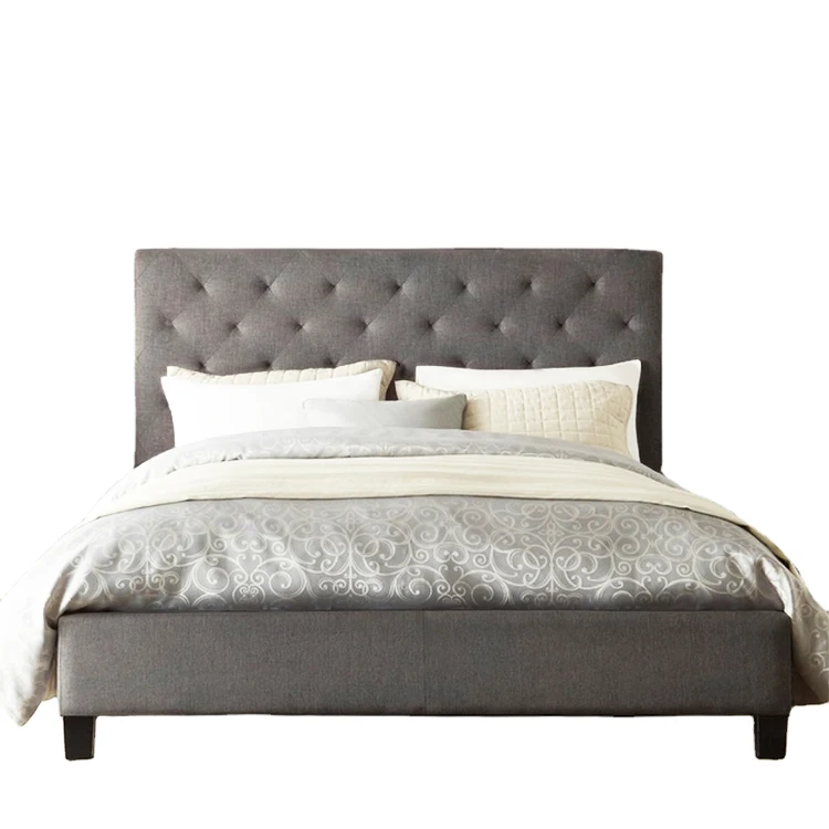Professional manufacture cheap Upholstered Double Bed Modern Bed Luxury Bed King Size
