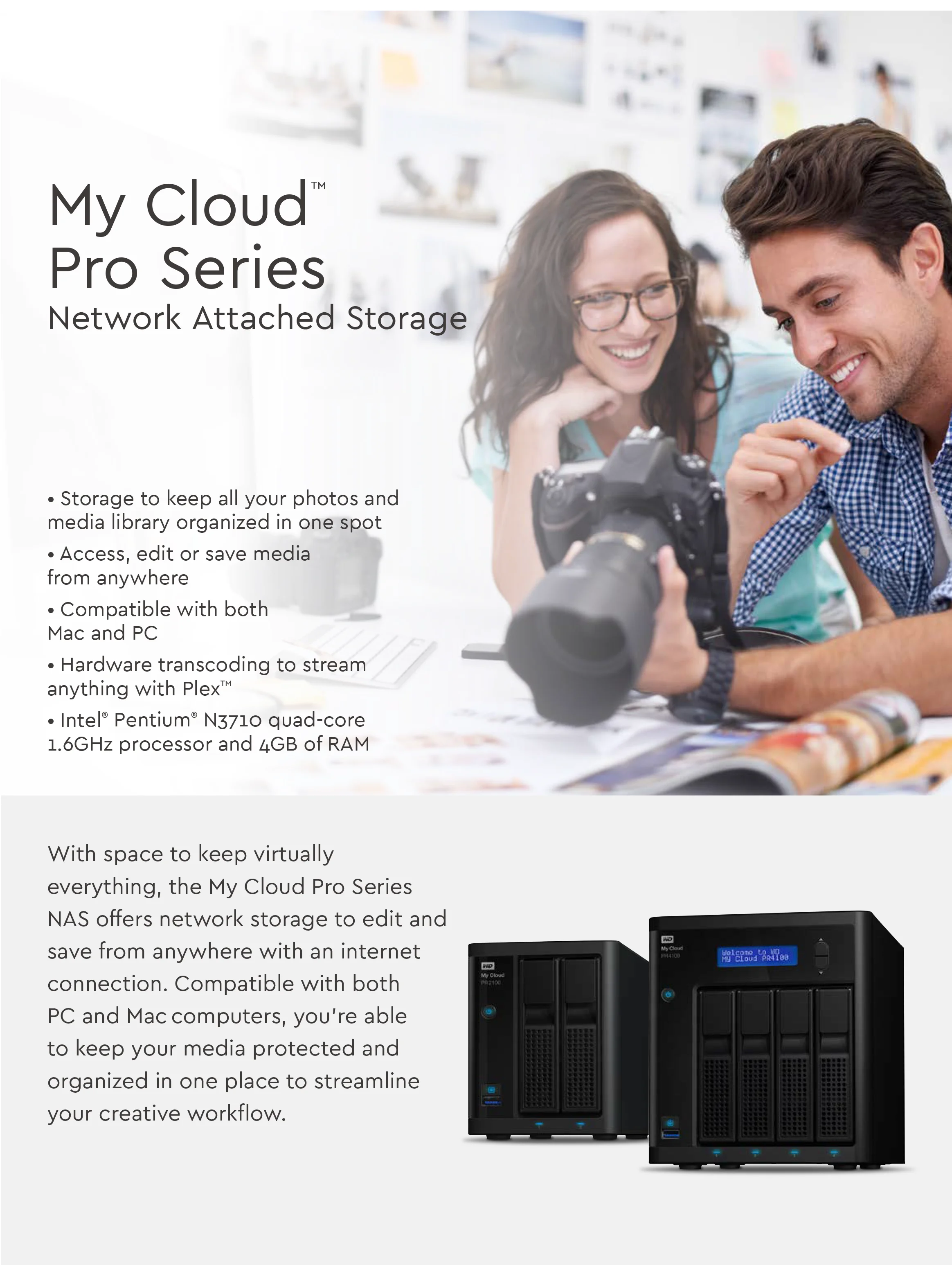 0 16 24 32 40 48 56 64 72 80 88 TB My Cloud Pro Series PR4100 Storage NAS HDD with 16GB memory Network Attached Storage