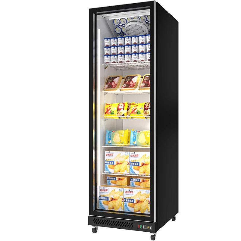 LW620D высокопроизводительный 390L Интеллектуальный инверторный морозильник 1 дверь для заводов по производству мороженого