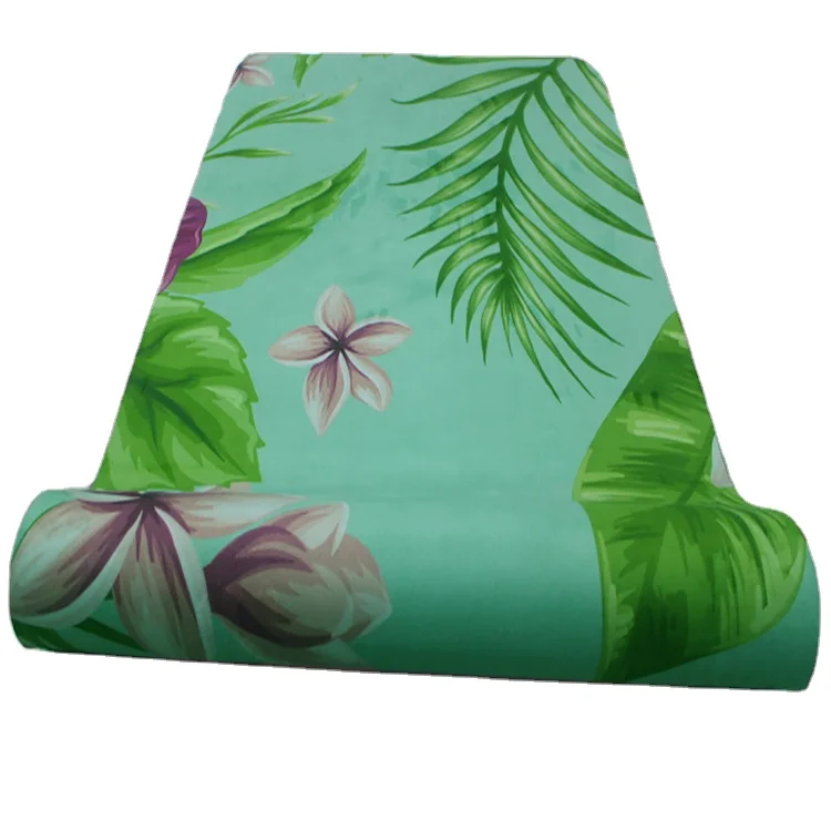 Private Label Thick (5mm) Microfiber Rubber Yoga Mat Durable Fitness Gym Leather Suede Soft Pilate Custom Logo OEM Supply
