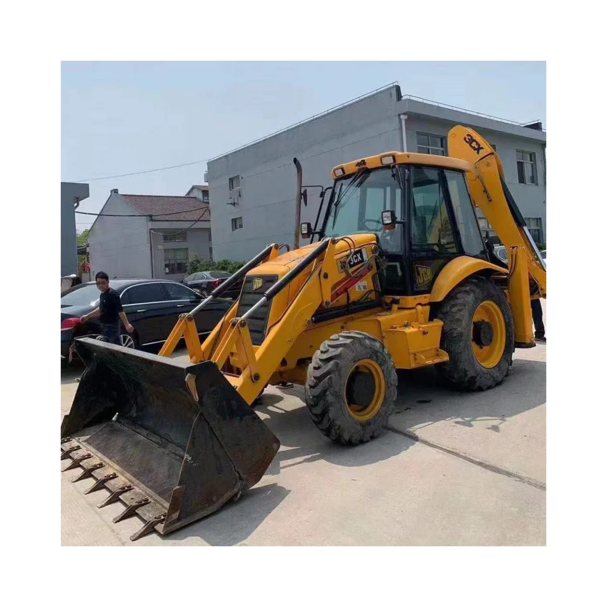 Оригинальный экскаватор-погрузчик Jcb 3cx 4*4 Tlb погрузчик ukmeded б/у дешевый 4cx Ретро и экскаватор
