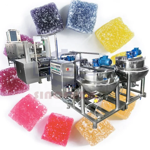 factory price Full automatic soft jelly candy equipment production line VITAMIN gummy bear depositor making machine