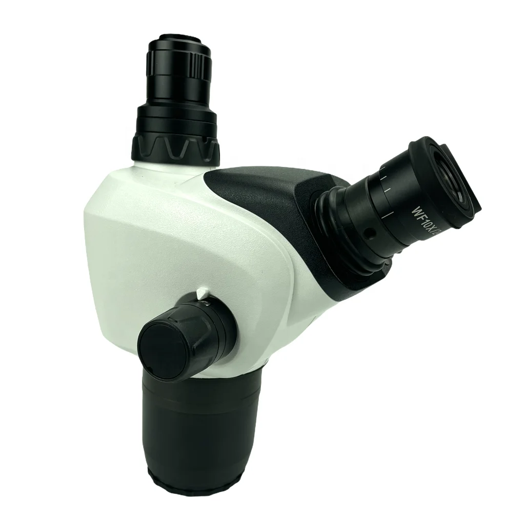 ZM-6847THE 0.68X-4.7X Trinocular Stereo Microscope head body with 10X/23mm eyepieces and 1X C-mount adapter