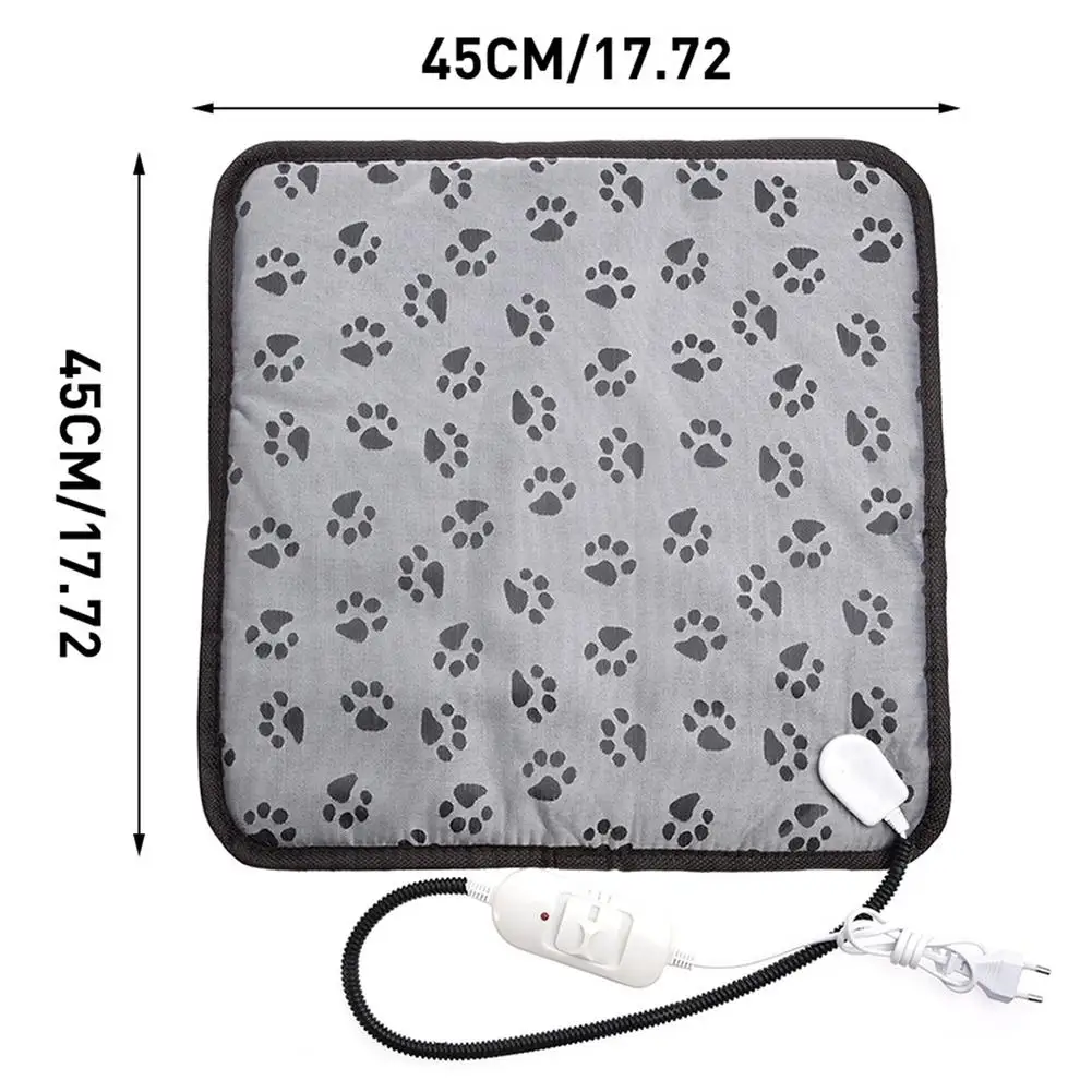 Pet Electric Pad Dog Winter Heating Mat Adjustable Temperature Cat Body Warmer Carpet Waterproof Animal Electric Blanket
