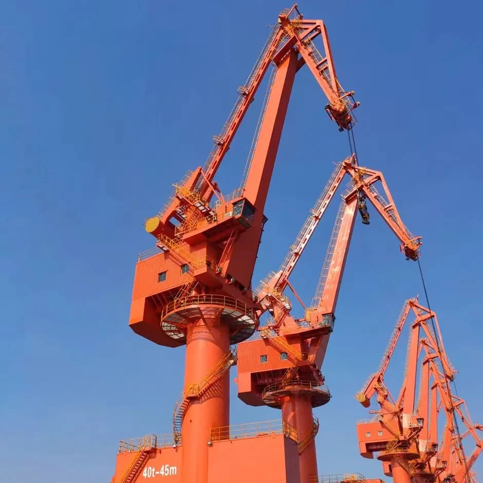 Heavy duty Wharf  Crane  luffing crane manufacturer