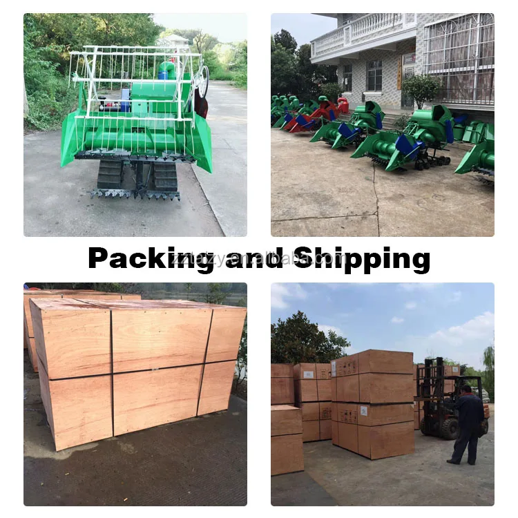 large output capacity portable engine combine rice mini harvester machine