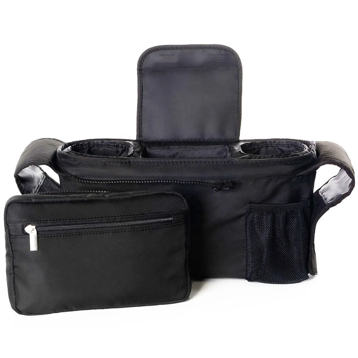 Universal Diaper Bag Baby Stroller Organizer Bag With Insulated Cup Holders