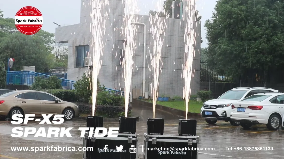 Spark Tide SF-X5 600w Outdoor IP55 Waterproof Cold Spark Sparkler Machine for Wedding Concert DJ Club