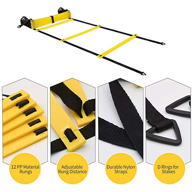 EB6094 Direct Factory Sale Agility Ladder China Made Football Training Kit Speed Training Equipment