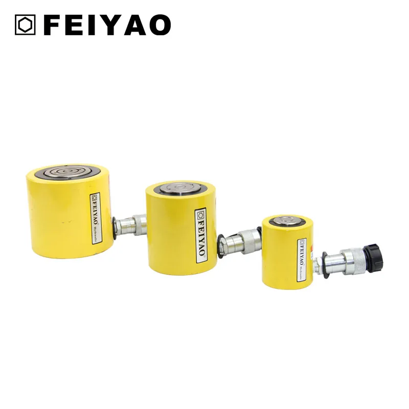 Hand pump hydraulic lifting cylinder single acting low height hydraulic cylinder