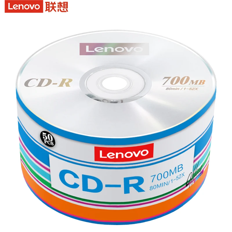 Wholesale blank media cd disc shirink wrapped package empty disc for Lenovo