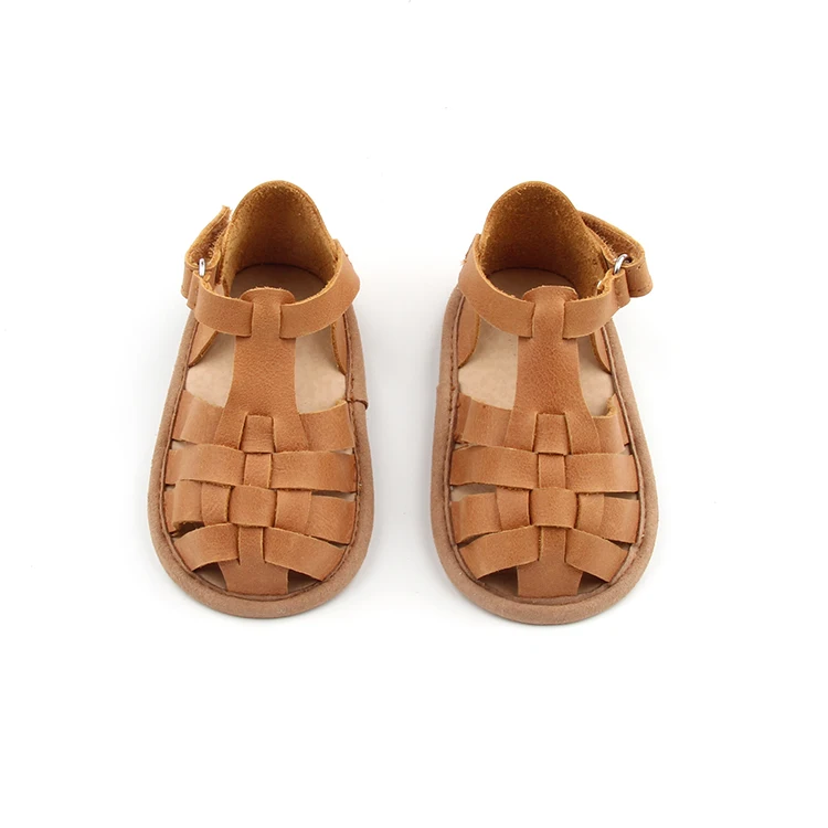 Shenzhen Wholesale Baby Summer Genuine Leather Infant Sandal Girls Shoes